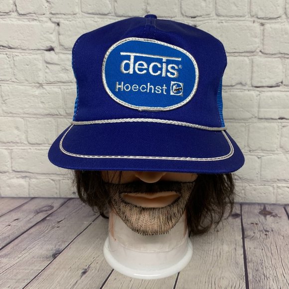 K-Brand Other - Vintage 80s K-Brand Trucker Hat Mesh Rope Cap DECIS HOECHST Farmer Herbicide